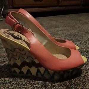 Guess heels /wedges size 7